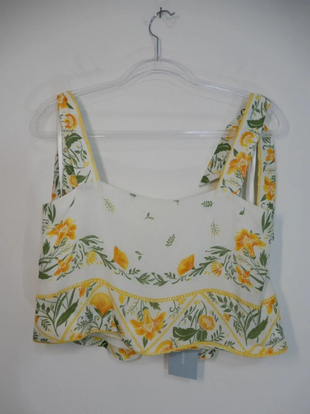 ANTONIO MELANI Style by Simkins Lindsey TOP SHORT Set 10 Printed Linen Blend NEW